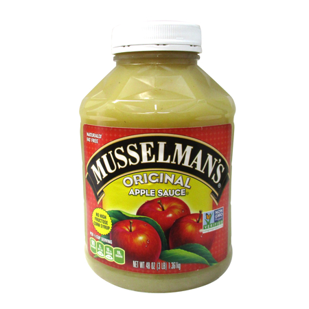 MUSSELMANS Musselman's Original Apple Sauce 48 oz., PK8 FCASP5140MUS01